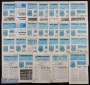 1963-1970 Tottenham Hotspurs home Football Programmes, to include Spurs v Leeds Aug 19th 1970, v
