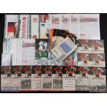 Selection of Manchester United items to include match programmes homes 1950/51 Blackpool, Bolton