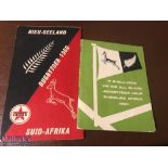 1960 All Blacks Rugby Tour of South Africa: A pair of rare tour souvenirs booklets. VG