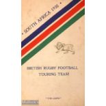 Rare 1938 British & I Lions, South Africa Rugby Tour Souvenir: Few items are seen from this early