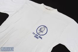 1965 FAC final Leeds United crew neck Umbro shirt un-numbered issue in white with blue lettering. (