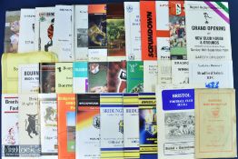 English Club Rugby Programmes, A-B (c.90): Fine wide selection, 1950s to 2000s, first class and well