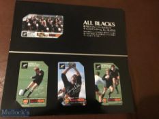 Fabulous and very rare Japanese-produced Rugby Phone Cards: Featuring the 1987 RWC winning NZ All