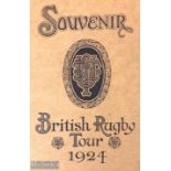 Rare 1924 British & I Lions, South Africa Rugby Tour Souvenir: Excellent booklet containing