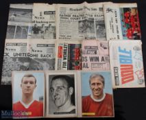 Collection of newspapers all football related issues to include Manchester Evening News 7 May