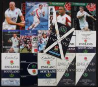 England v Scotland & S v E Rugby Programmes 1960-2011 (15): To inc 1960, 1961, 1963, 1979, 1980,