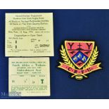 NZ/SA Interest Rugby Tickets/Badge (3): Northern Free State v New Zealand 1976 and Waikato v South
