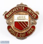 Manchester United enamel pin badge, Hallmarked, World Cup 1966 official issue, scarce item. (1)