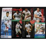 England v Barbarians Rugby Programmes (8): To inc 2001, 2005, 2006, 2009-2012 inc & 2014. All
