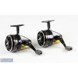 2 ABU Garcia Gold Max 507 MK2 Match Edition closed face spinning reels, both run smooth with light