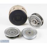 Hardy Bros, England Marquis #8/9 alloy fly reel, U shaped line guide, smooth alloy foot, rear