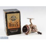 J W Young & Sons The Ambidex spinning reel, runs smooth shows light signs of use, in makers box