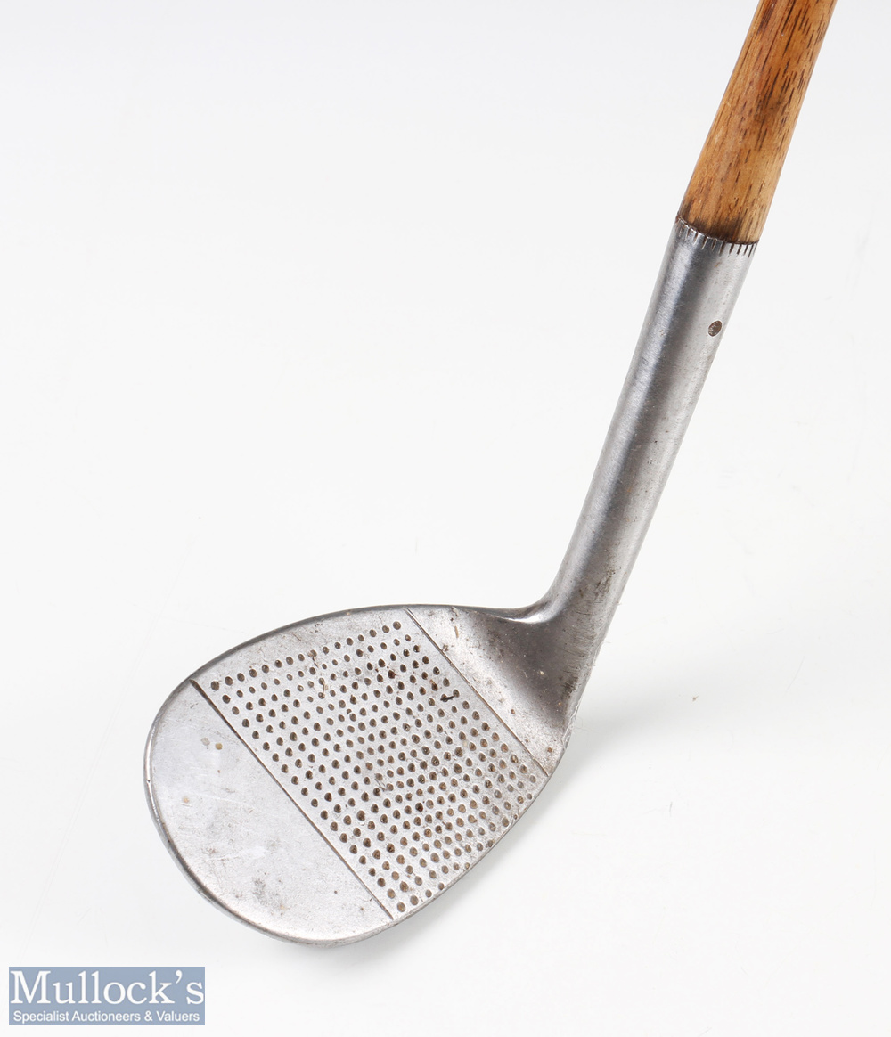 Nicoll Leven "The Howitzer" Noshok wide flanged sole sand wedge - stamped A J Griffin the head and