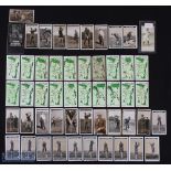 Collection of miscellaneous golfing cigarette cards to include an original Copes gold No.30 New