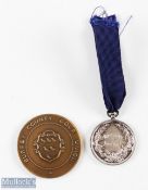 2x Worplesdon Golf Club medals from 1922 onwards-including 1922 Scratch Mixed Foursomes Runners-Up