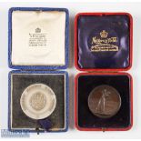 2x Surrey Golfing Medals - to incl rare Wonersh Golf Club (Now Defunct) Ladies Monthly Medal (2.5"