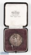 1923 Rare Penzance Golf Club (1908-WWII) silver hallmarked medal - the obverse embossed with a