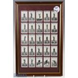1923 Morris and Sons Golf Cigarette Cards 'Golf Strokes' by A Havers, 25/25, framed and mounted