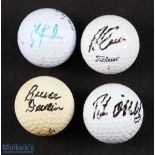 Interesting Collection of Australian Tour Golf Winners signed golf balls (4) to include Bruce Devlin