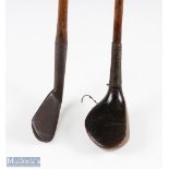 An interesting S Whiting Special dark stained small socket head driver with a rear flat hosel neck