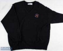 1981 The Ryder Cup Walton Heath official Sundridge long sleeve black pullover-supplied by Lyle and