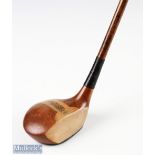Ben Sayers Selected light stained large headed lofted driver - c/w makers shaft stamp just below the