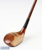 Ben Sayers Selected light stained large headed lofted driver - c/w makers shaft stamp just below the