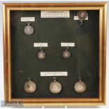Jack Hargreaves (1914-1993) Professional Golfer Silver Medal Collection (7) comprising a