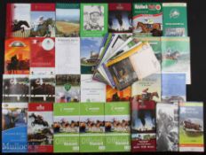 1989-2007 Horse Racing Programmes Score Cards, with note items of Towcester v24th April 2007,