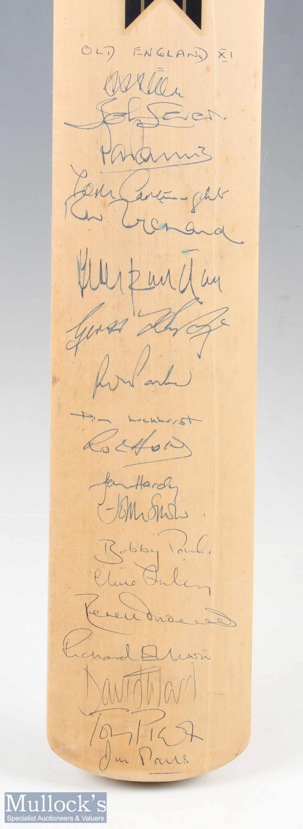 Old England 1997 Autographed Cricket Bat featuring David Allen, Brian Luckhurst, John Lever, Derek - Bild 2 aus 2