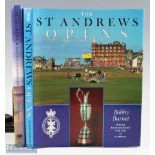 2x Signed Golf Books on St Andrews and The Open - to include "The St Andrews Opens" by Bobby