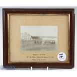 1897 Ardglass - Co Down sepia golfing photograph inscribed "Mr Val Moore - Winner of the Captains