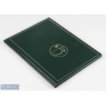 1986 Masters Golf Annual - won by Jack Nicklaus for record 6th time - original green and leather