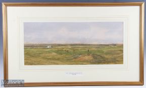 F H Partridge (1849-1929) - Great Yarmouth & Caister Golf Club - titled "5th Green Yarmouth" -