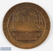 1922 Saint-Cloud Country Club large and imposing Winners Bronze medal - the obverse is embossed with