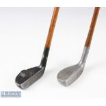 Standard Golf Co The New Mills patent alloy mallet head putter RBB to sole, together with Spalding