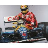 F1 Formula 1 Nigel Mansell Paul Oz Studio Limited Edition Art, hand embellished print, a good-