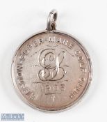 1905 Weston-super-Mare Golf Club (Est 1892) silver medal - the obverse is embossed with The Church
