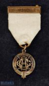 1897 Aberdeen Golf Club 15ct Gold Medal - featuring the clubs crest with crossed golf clubs on the