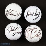 Collection of USA "Open Golf Championship" Winners signed golf balls (4) to include Tiger Woods,