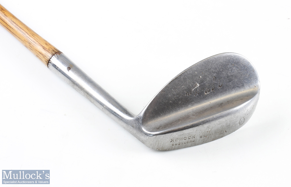 Nicoll Leven "The Howitzer" Noshok wide flanged sole sand wedge - stamped A J Griffin the head and - Image 3 of 3