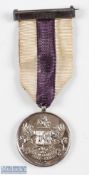 1929 Devon County Golf Club "County Championship" Runner-Up silver medal-hallmarked Birmingham