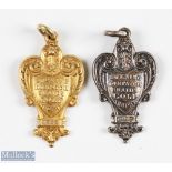 2x "Evening Dispatch Braids Golf Trophy" Gold and Silver Medals from 1929 onwards - the 1929 medal
