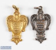2x "Evening Dispatch Braids Golf Trophy" Gold and Silver Medals from 1929 onwards - the 1929 medal