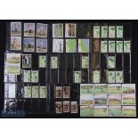 Collection of miscellaneous golfing cigarette cards normal sized and large format to include De