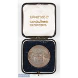 1924 Rome Golf Club (Founded 1903) Silver Medal and case - the obverse embossed with golf course