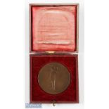 1926 Saint Cloud Country Club French Open Amateur Championship bronze medal - the obverse embossed