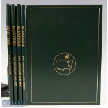 2000 -2003 Masters Golf Annuals - run of 4 annuals all in original green and leather gilt boards