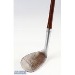 Walter Hagen Iron Man patent niblick with coated steel shaft, stamped pat 1,931.758, appears with