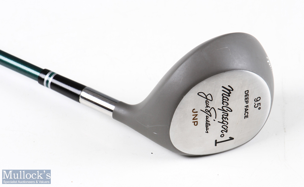 MacGregor Jack Nicklaus JNP 9.5deg deep face metal 1 wood with Titanate ceramic shaft with head - Image 3 of 4